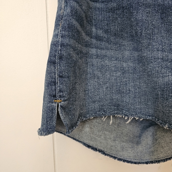 NWT J Crew Maternity Cut off Denim Shorts Side Panel L - Picture 12 of 12